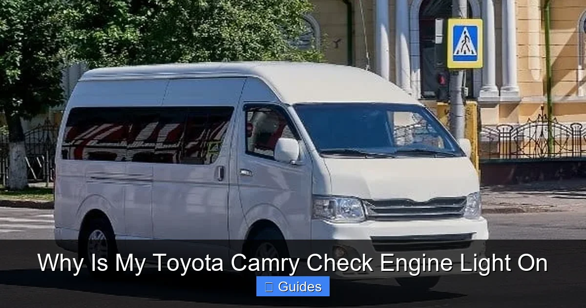 Why Is My Toyota Camry Check Engine Light On