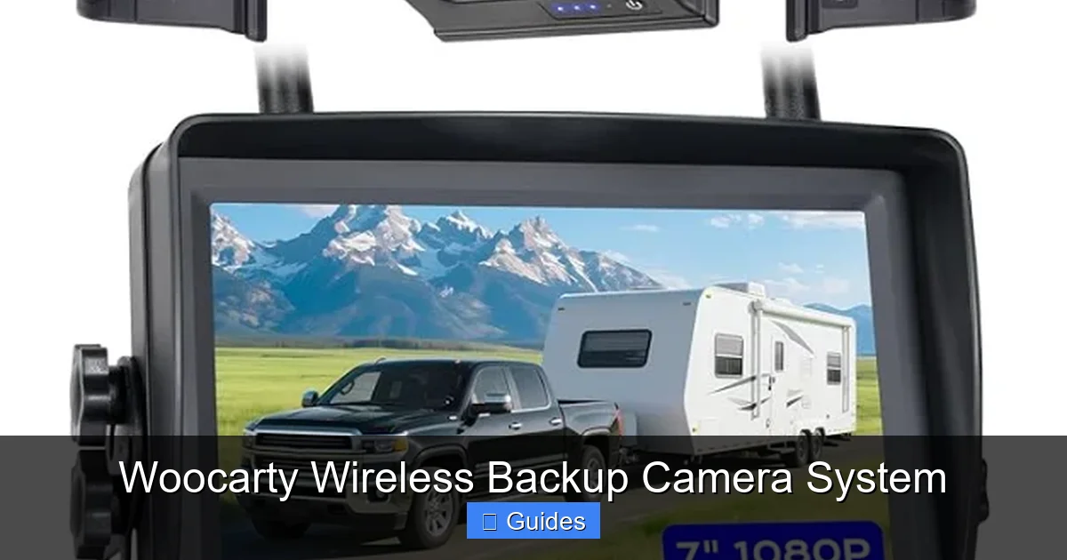 Woocarty Wireless Backup Camera System