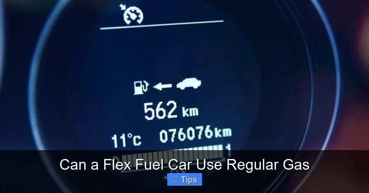 Can a Flex Fuel Car Use Regular Gas