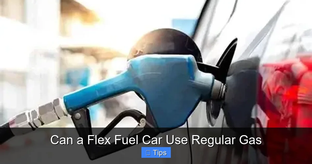 Can a Flex Fuel Car Use Regular Gas