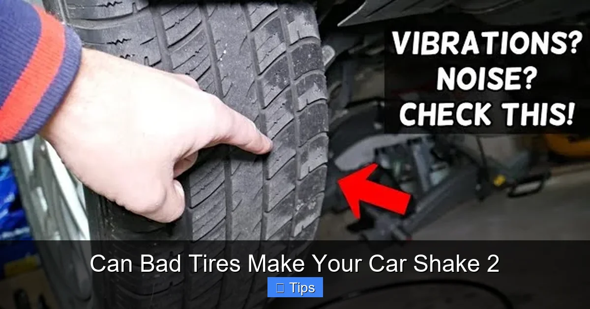 Can Bad Tires Make Your Car Shake 2