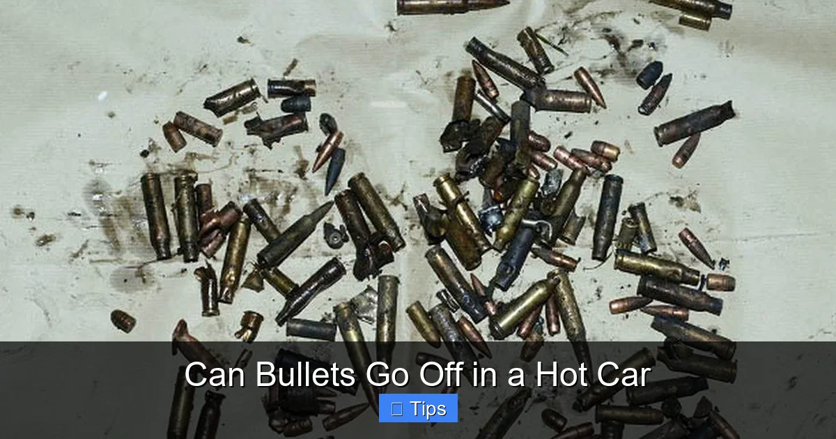 Can Bullets Go Off in a Hot Car