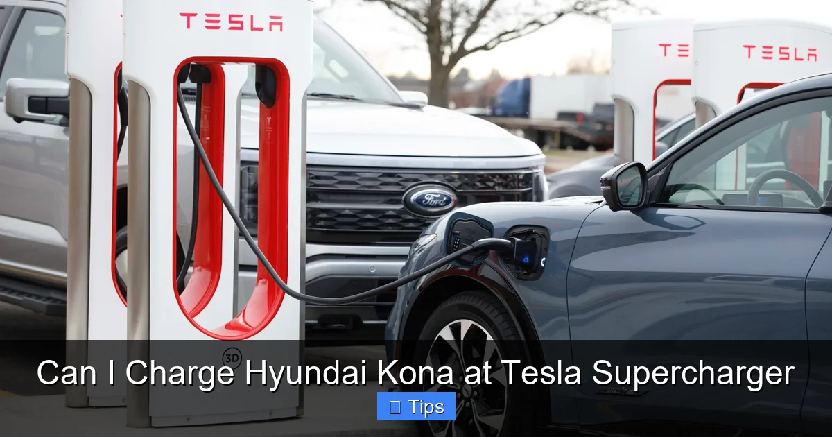 Can I Charge Hyundai Kona at Tesla Supercharger
