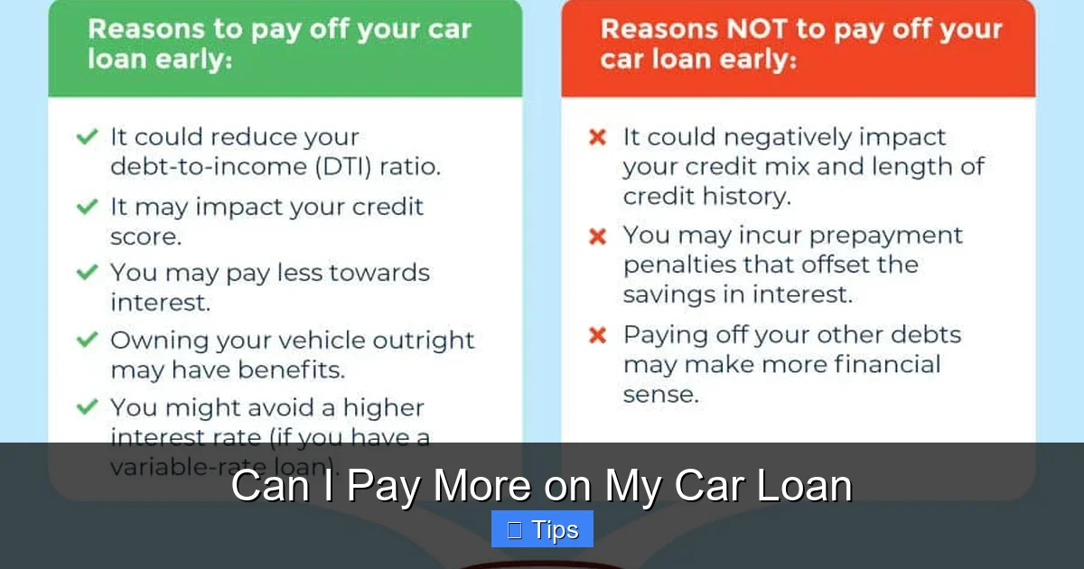 Can I Pay More on My Car Loan