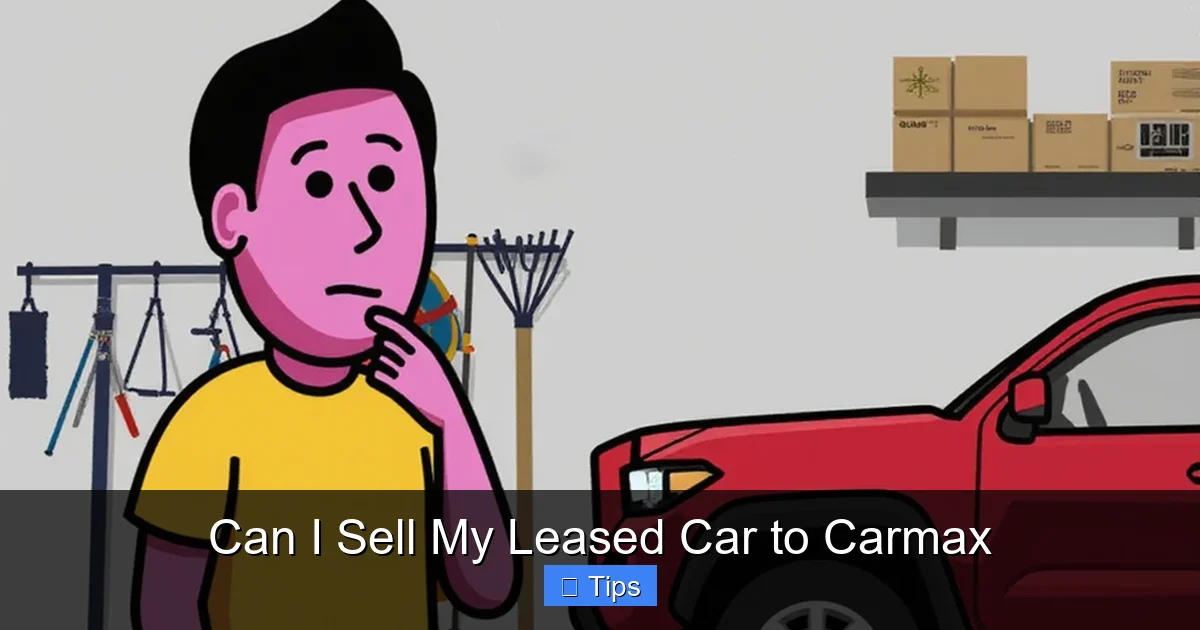Can I Sell My Leased Car to Carmax