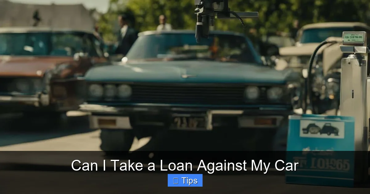 Can I Take a Loan Against My Car
