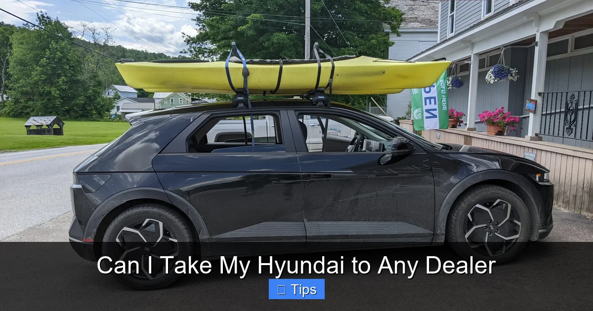 Can I Take My Hyundai to Any Dealer