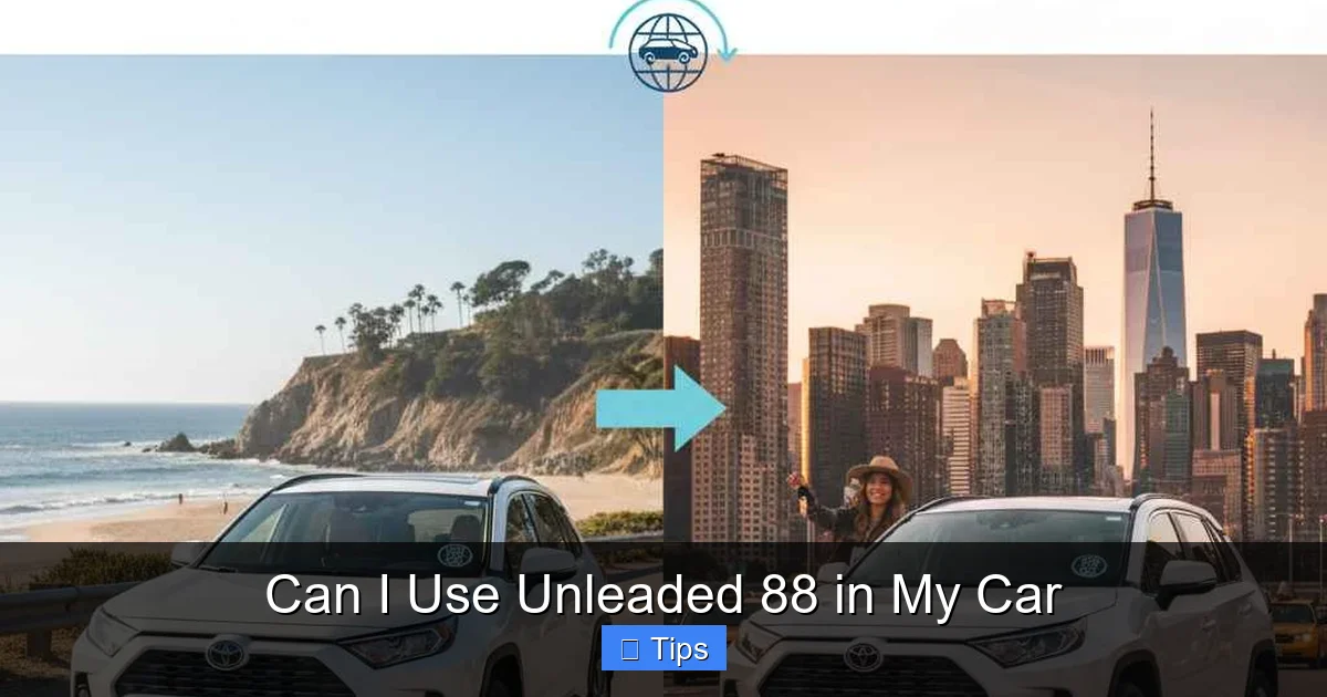 Can I Use Unleaded 88 in My Car