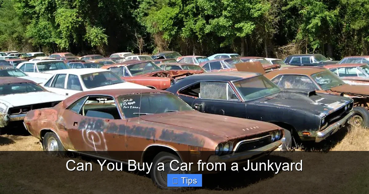 Can You Buy a Car from a Junkyard