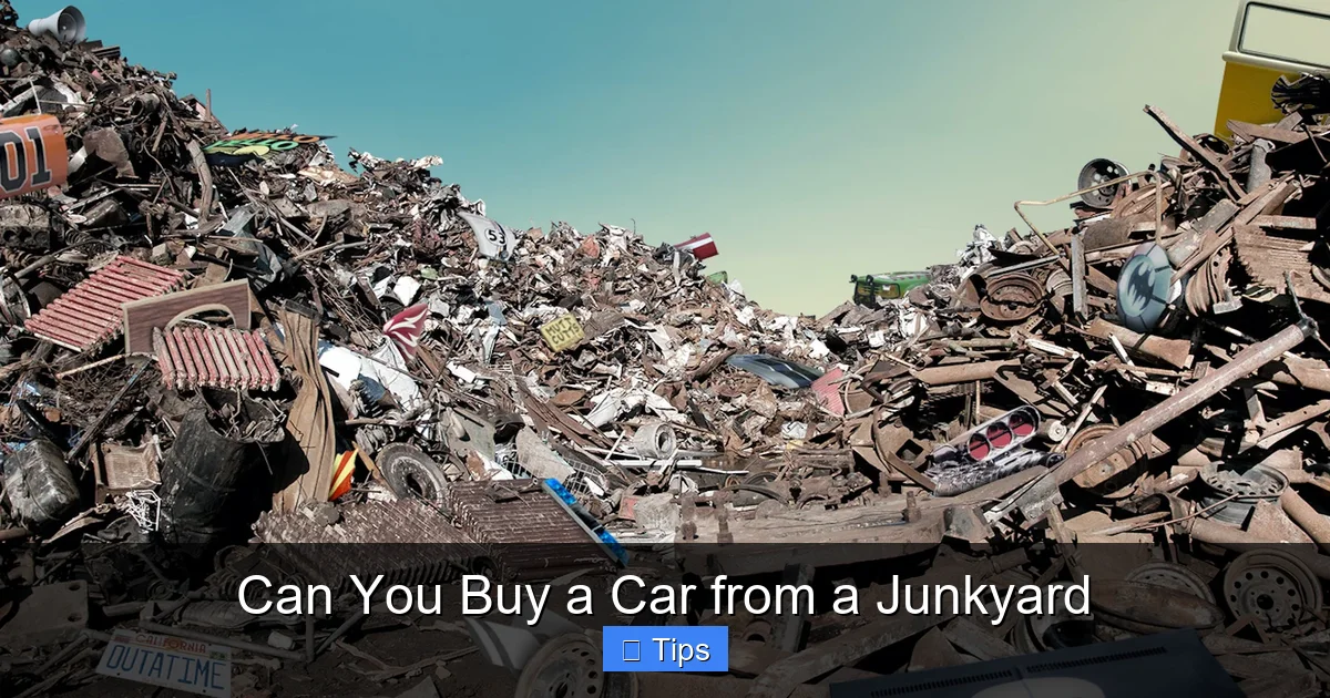 Can You Buy a Car from a Junkyard