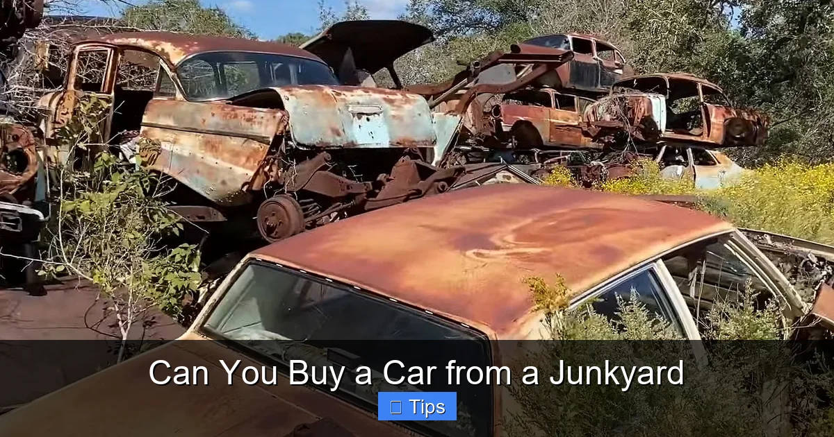 Can You Buy a Car from a Junkyard