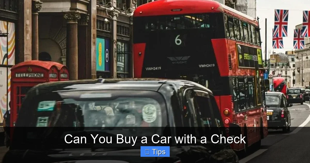Can You Buy a Car with a Check