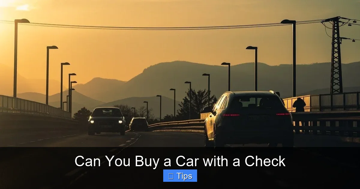 Can You Buy a Car with a Check