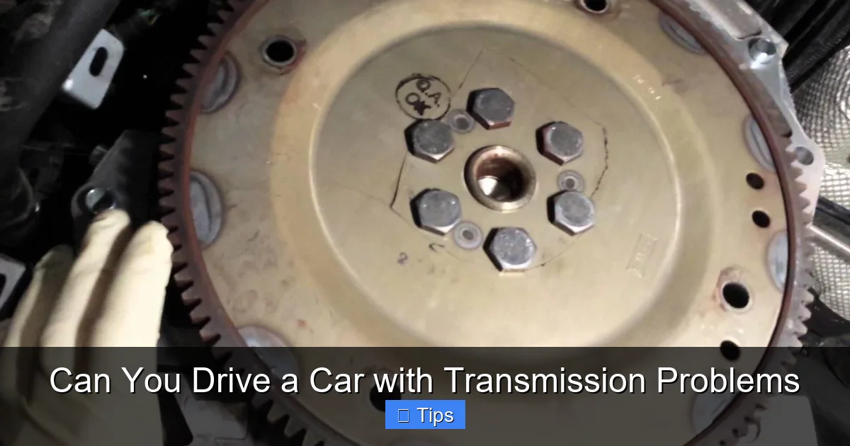Can You Drive a Car with Transmission Problems