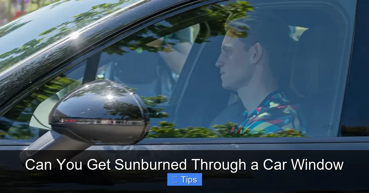 Can You Get Sunburned Through a Car Window