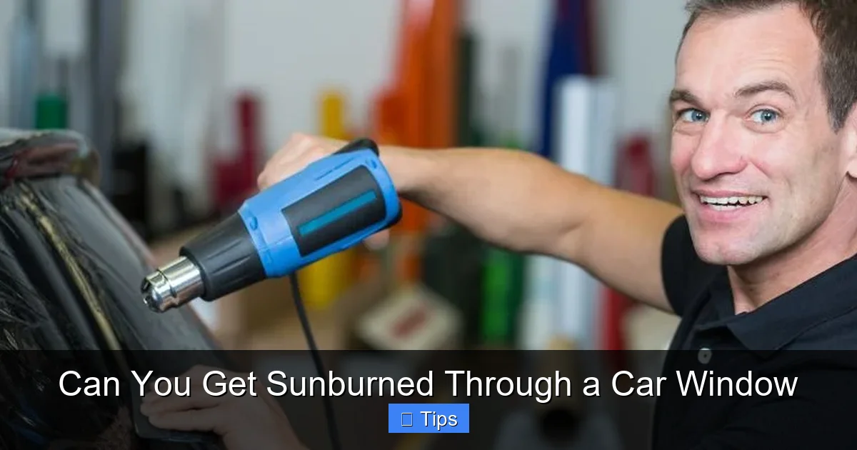 Can You Get Sunburned Through a Car Window