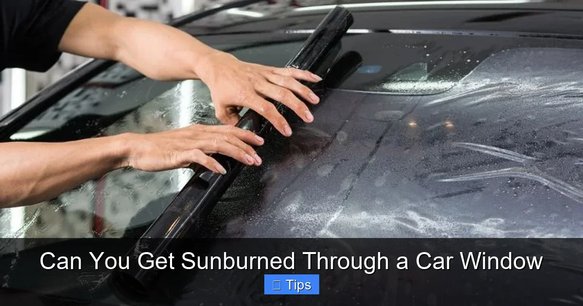 Can You Get Sunburned Through a Car Window