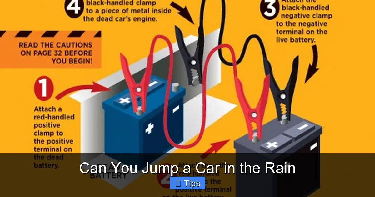 Can You Jump a Car in the Rain