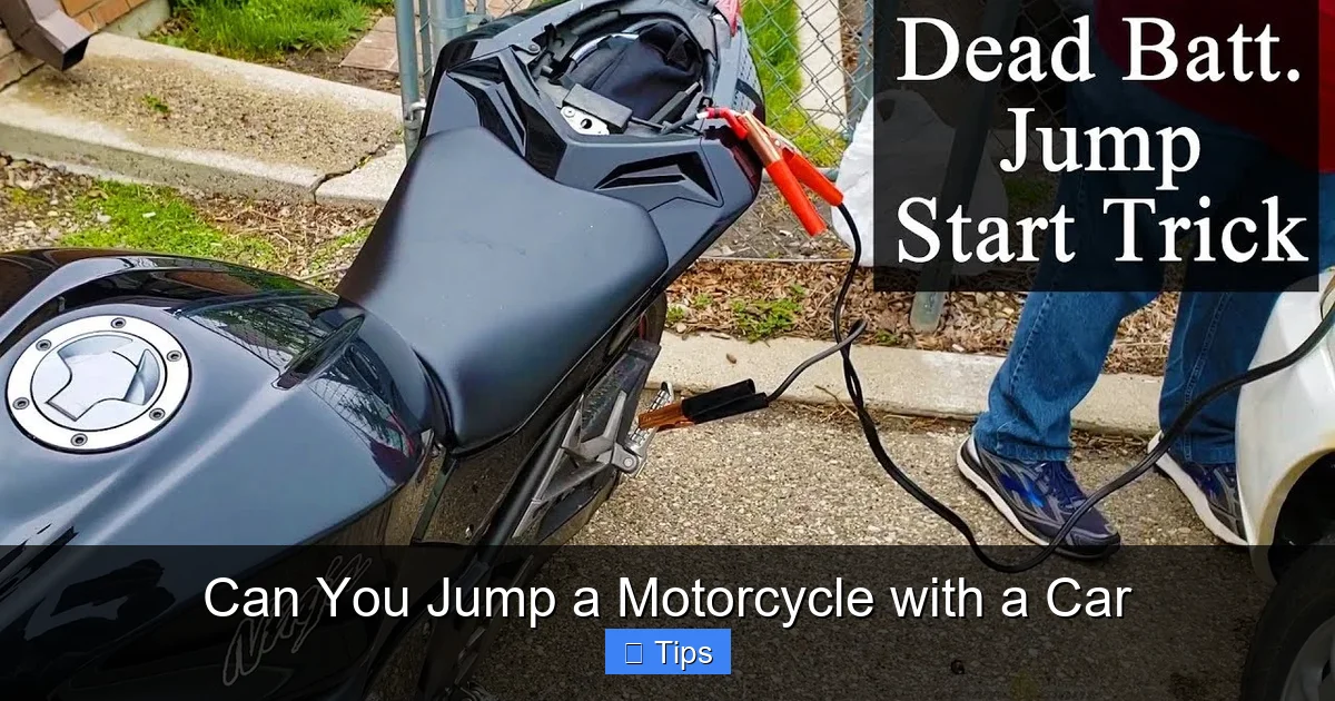 Can You Jump a Motorcycle with a Car