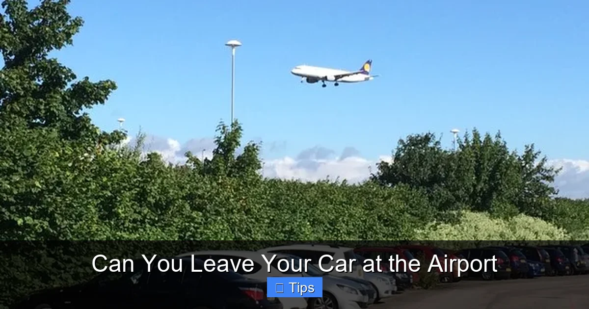 Can You Leave Your Car at the Airport