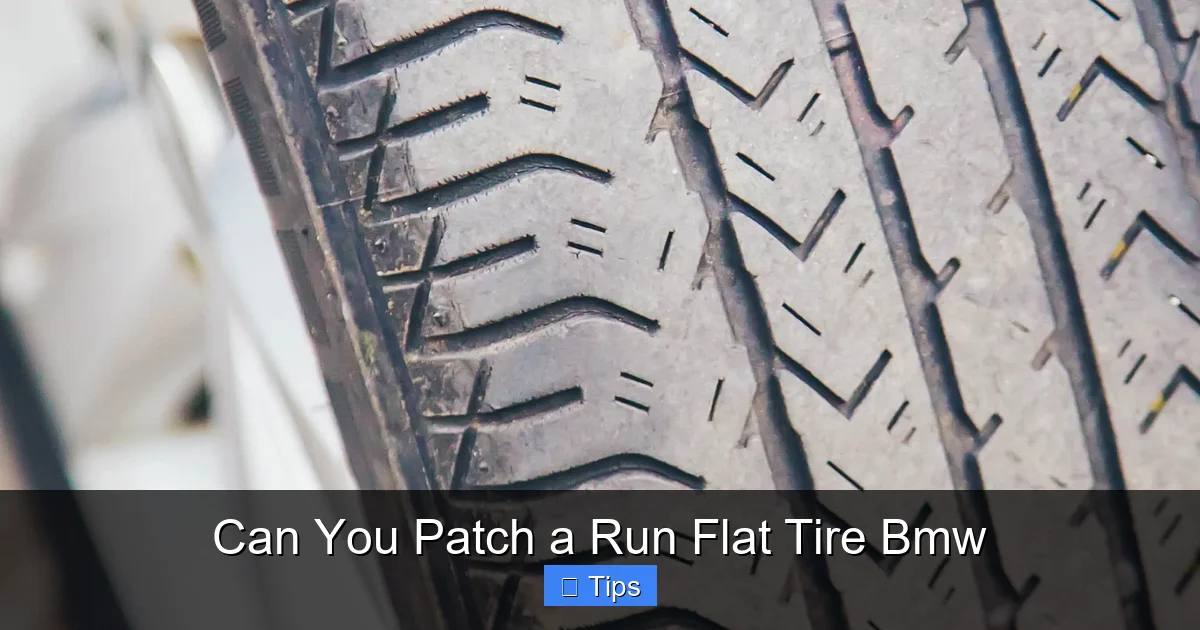Can You Patch a Run Flat Tire Bmw