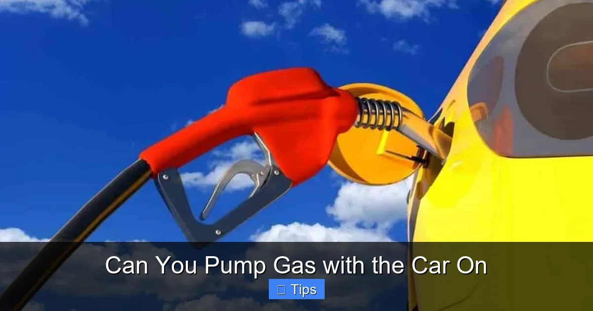 Can You Pump Gas with the Car On