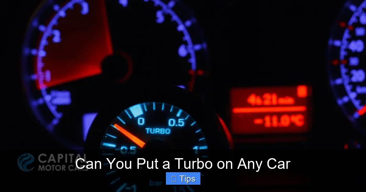 Can You Put a Turbo on Any Car