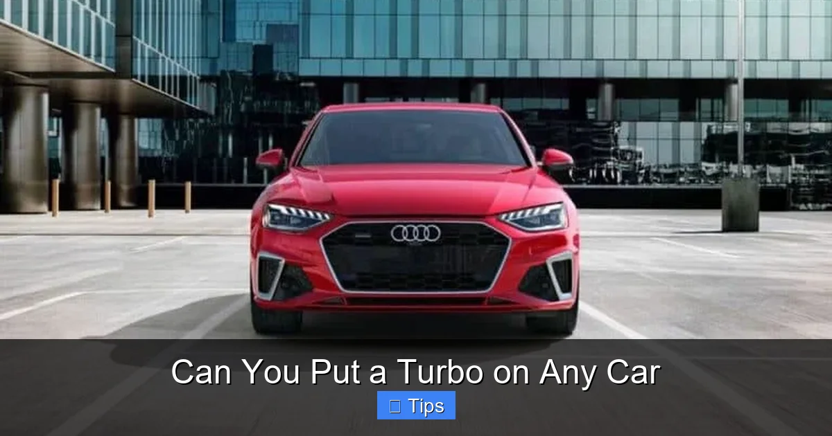 Can You Put a Turbo on Any Car