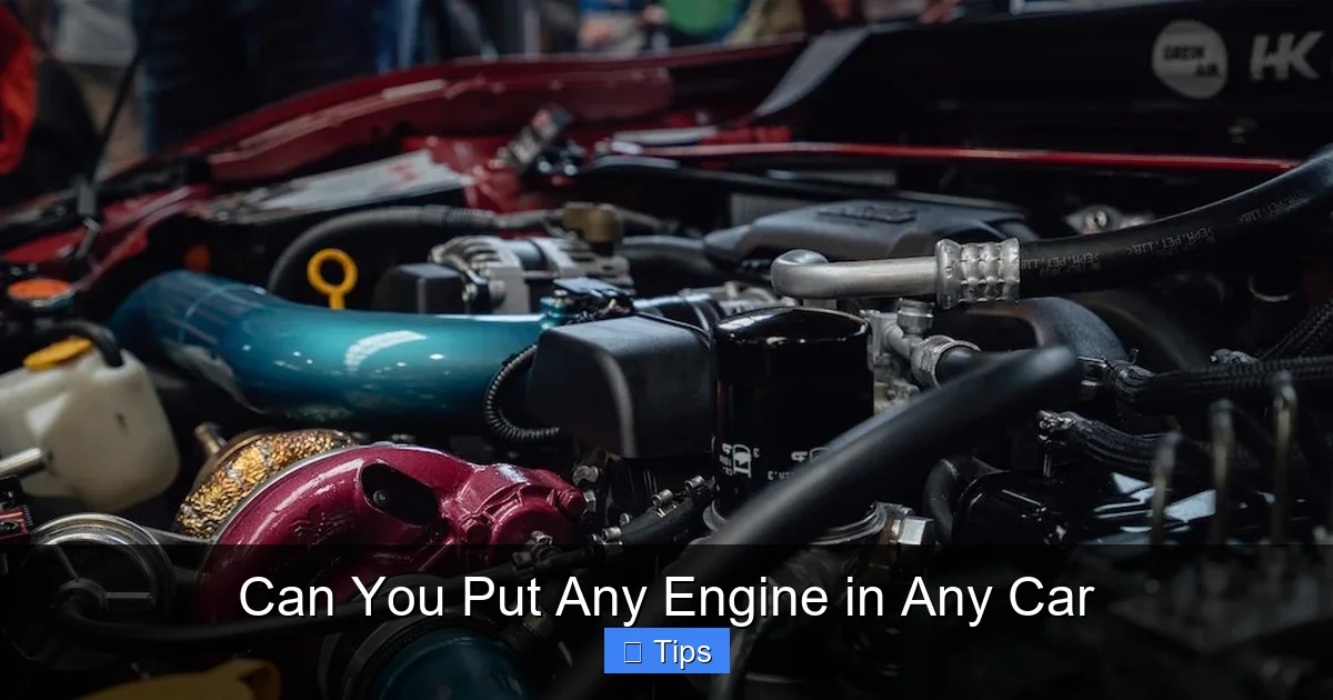 Can You Put Any Engine in Any Car
