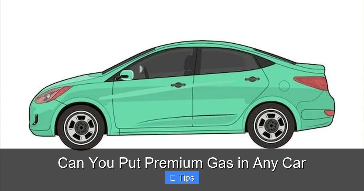 Can You Put Premium Gas in Any Car