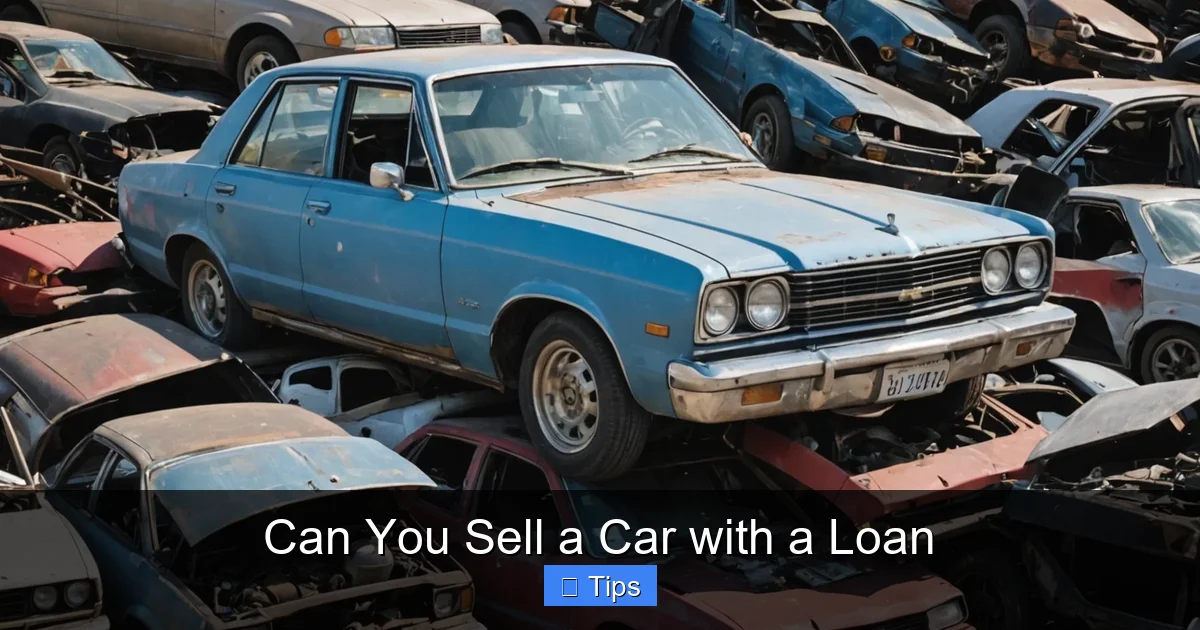 Can You Sell a Car with a Loan