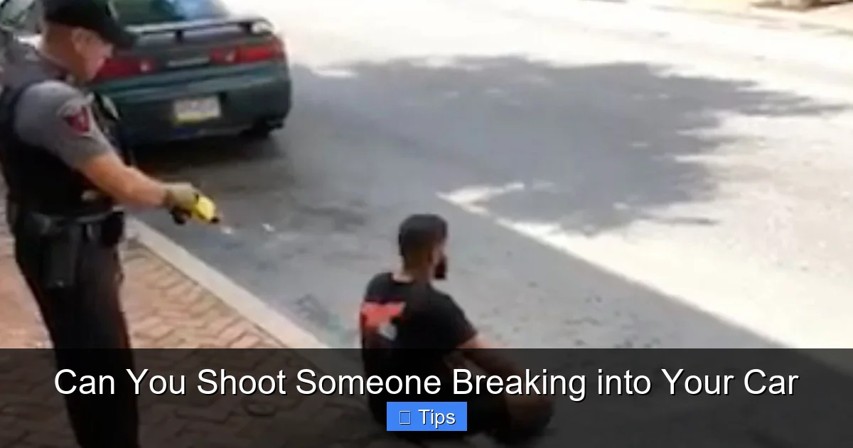 Can You Shoot Someone Breaking into Your Car