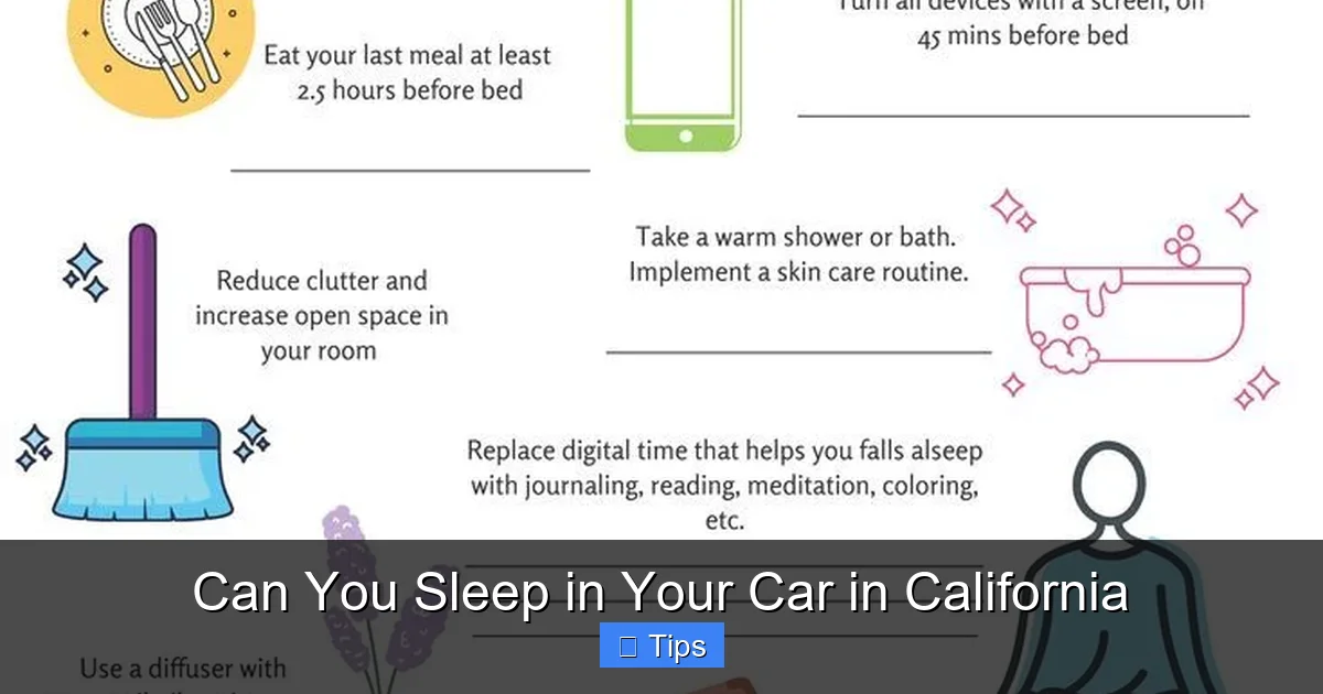 Can You Sleep in Your Car in California