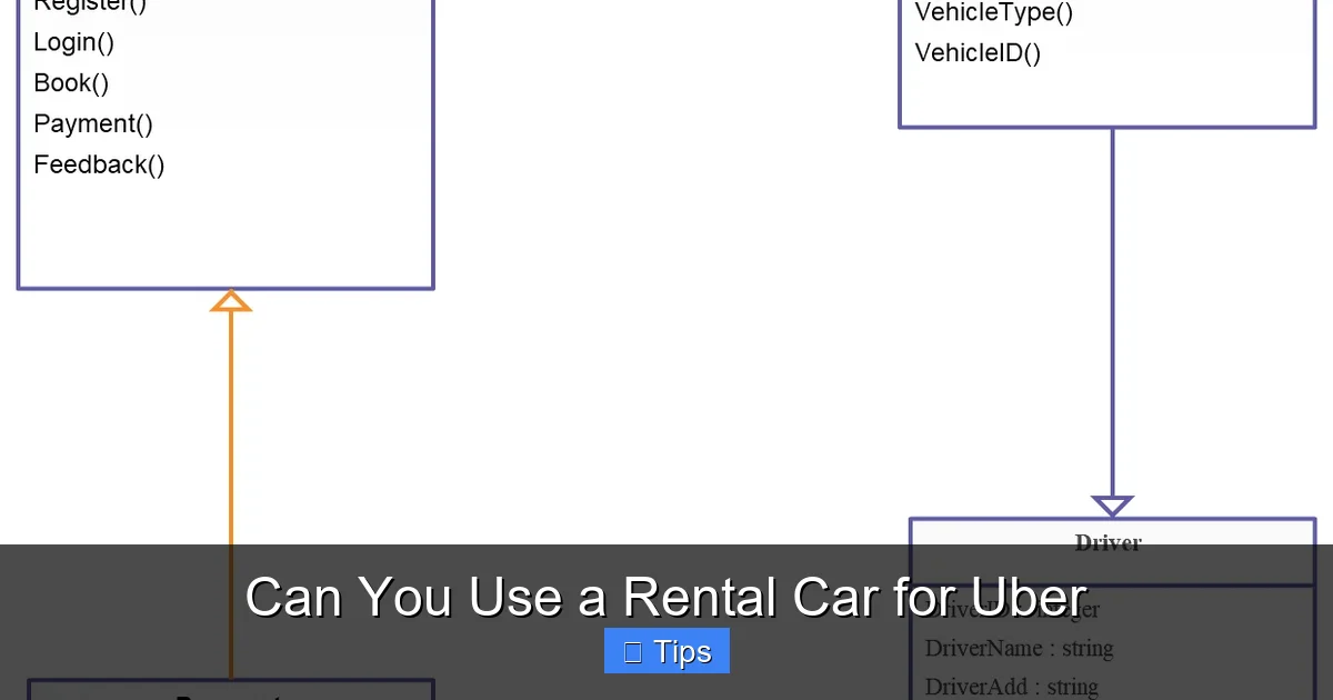 Can You Use a Rental Car for Uber