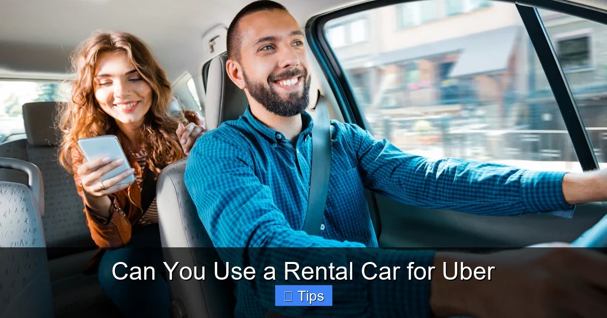 Can You Use a Rental Car for Uber