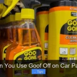 Can You Use Goof Off on Car Paint