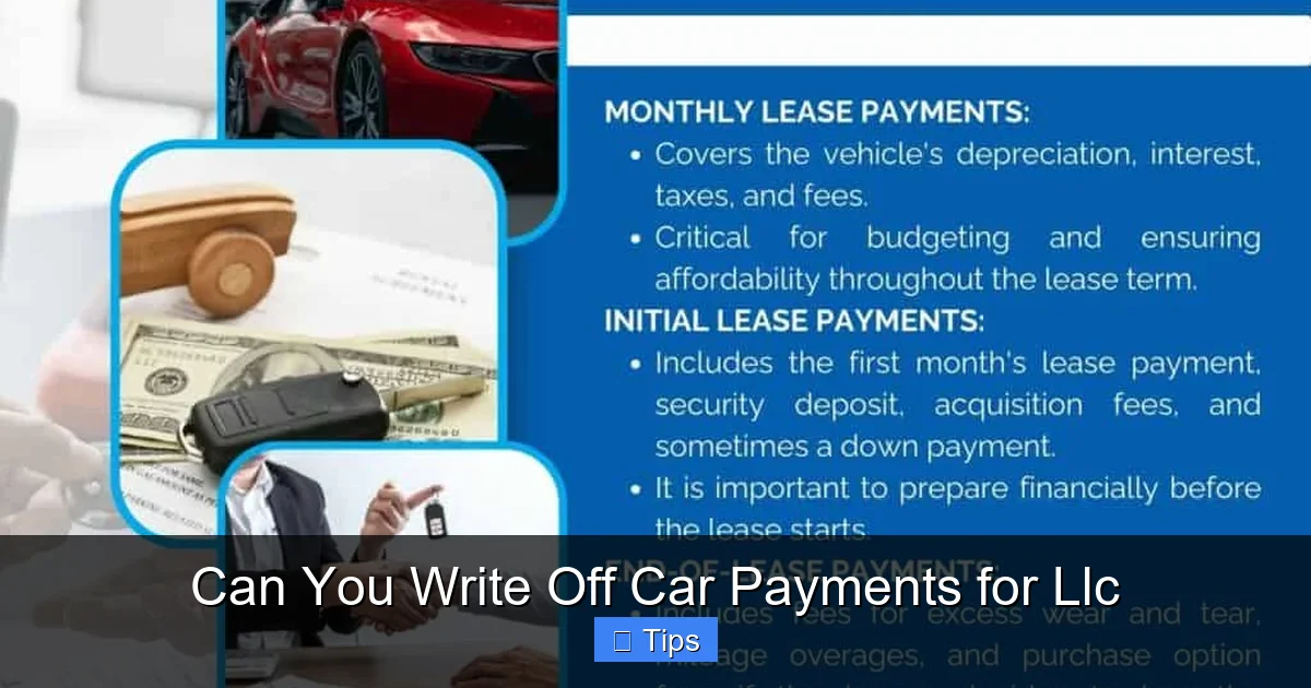 Can You Write Off Car Payments for Llc