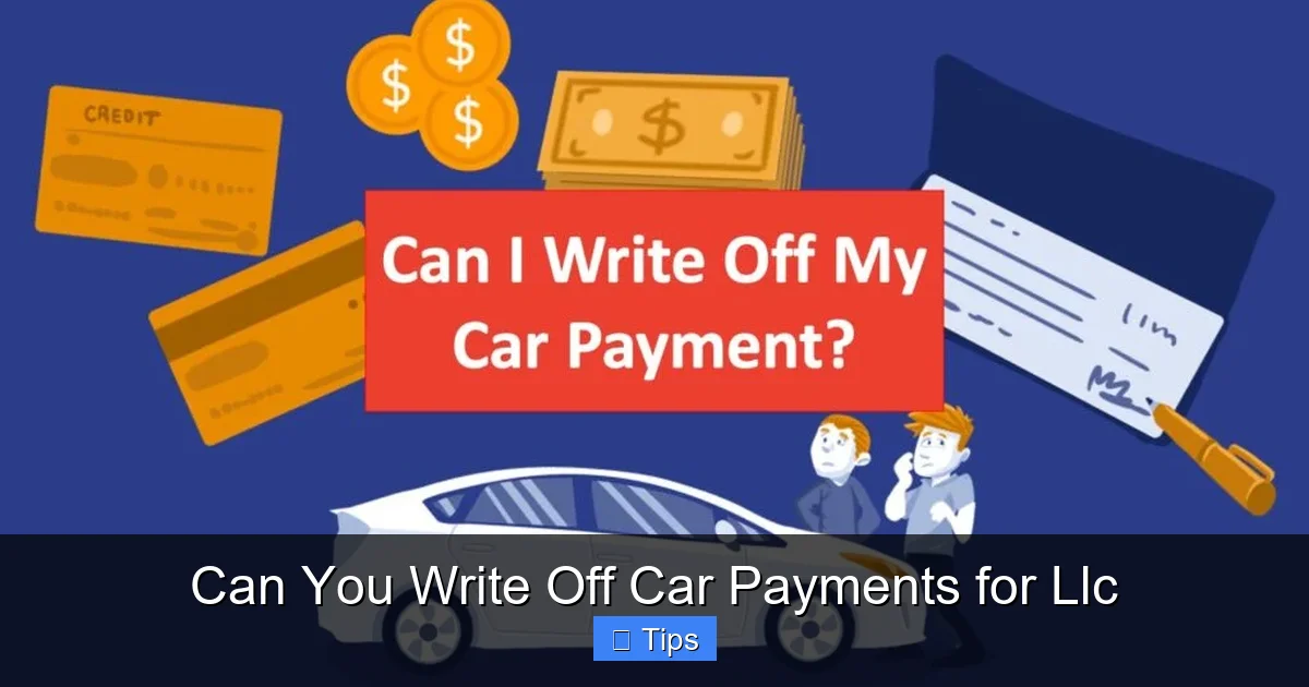 Can You Write Off Car Payments for Llc