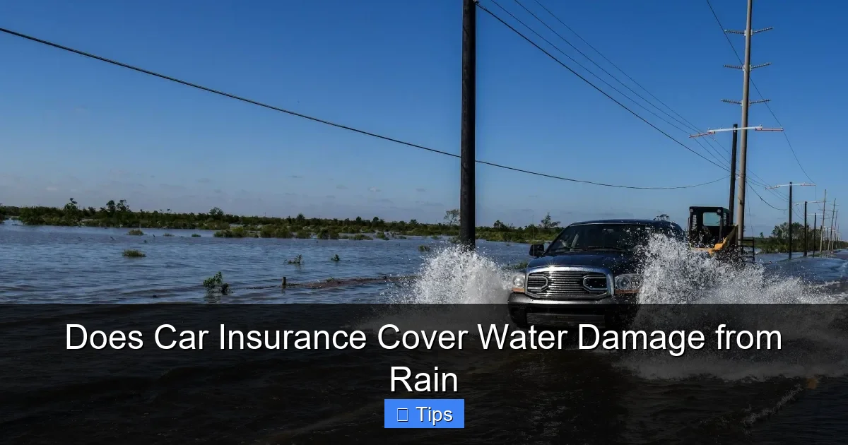Does Car Insurance Cover Water Damage from Rain