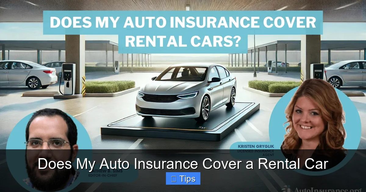 Does My Auto Insurance Cover a Rental Car
