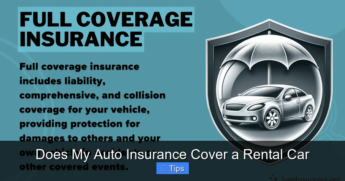 Does My Auto Insurance Cover a Rental Car