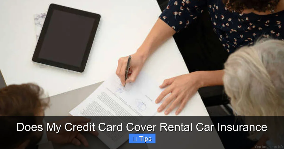 Does My Credit Card Cover Rental Car Insurance