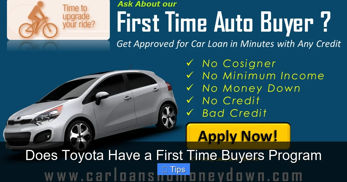 Does Toyota Have a First Time Buyers Program