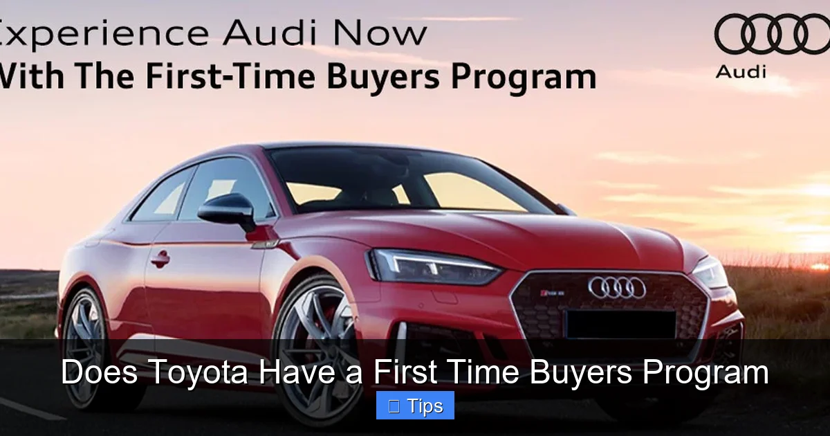 Does Toyota Have a First Time Buyers Program