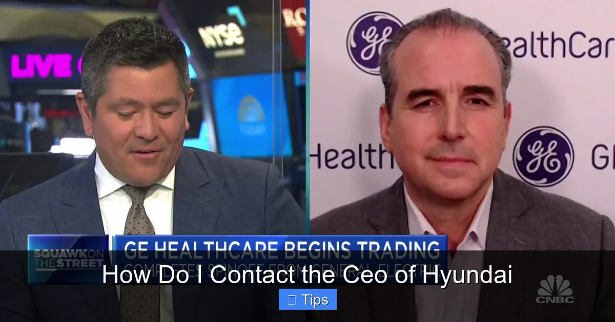 How Do I Contact the Ceo of Hyundai