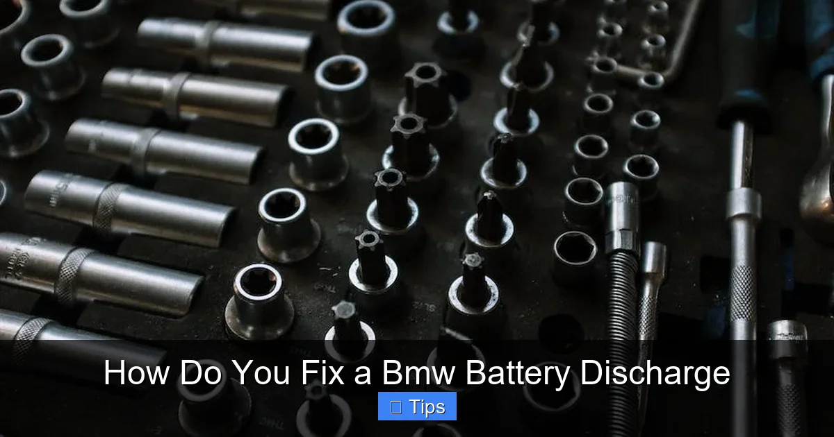 How Do You Fix a Bmw Battery Discharge