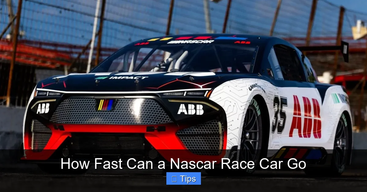 How Fast Can a Nascar Race Car Go