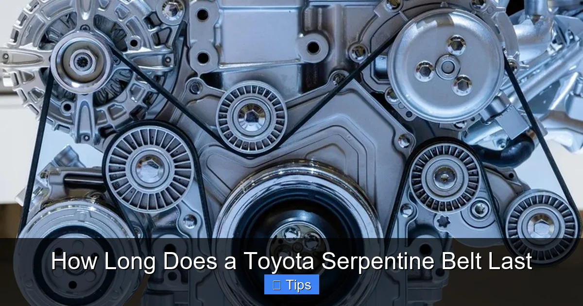 How Long Does a Toyota Serpentine Belt Last