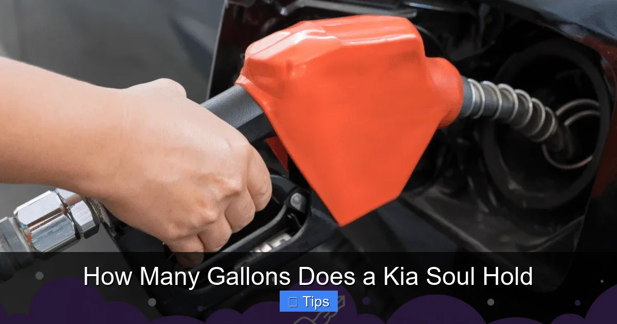 How Many Gallons Does a Kia Soul Hold