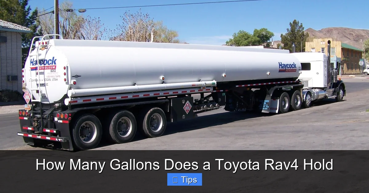 How Many Gallons Does a Toyota Rav4 Hold